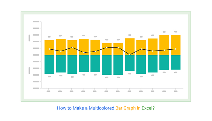 how to make a multicolored bar graph in excel