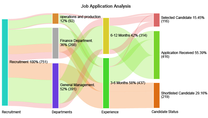 sankey diagram example job application analysis