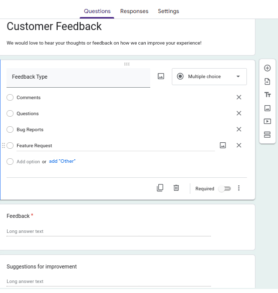 customer feedback