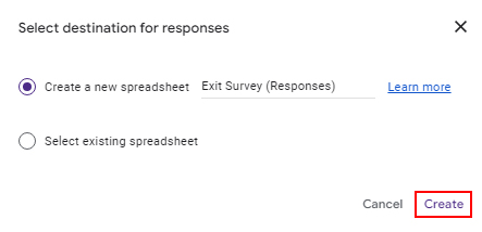 Link to Sheets