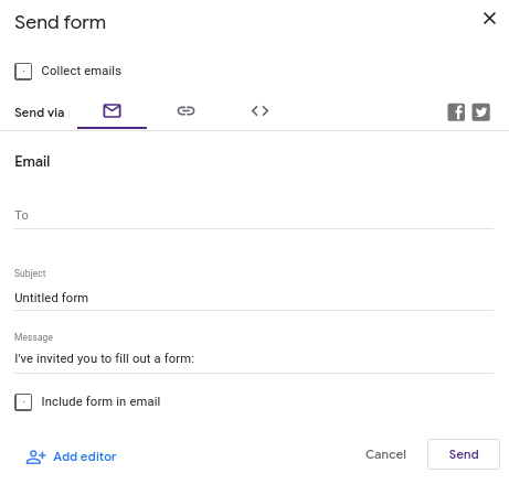mail button