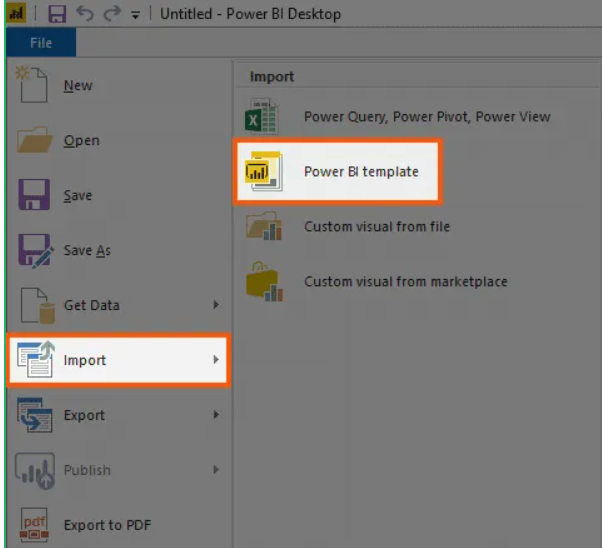 Power BI Template 1