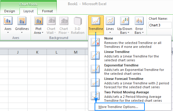 Add Trendline Excel