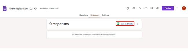 Google Forms to Google Sheets